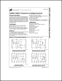 LM2907MX-8 datasheet: Frequency to Voltage Converter LM2907MX-8