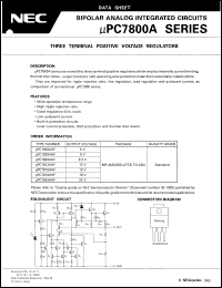 UPC7805AHF datasheet: Positive output three-terminal regulator UPC7805AHF