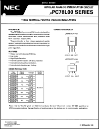 UPC78L05J-2 datasheet: Positive output three-terminal regulator UPC78L05J-2