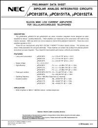 UPC8128TB datasheet: Low power consumption silicon high frequency amplifier IC for cellular/cordless UPC8128TB