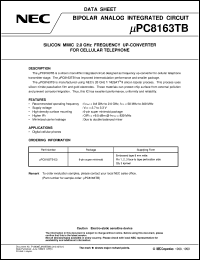 UPC8163TB-E3 datasheet: Frequency up-converter IC UPC8163TB-E3