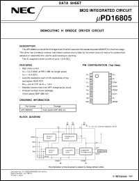 UPD16805GS-T2 datasheet: Motor driver UPD16805GS-T2