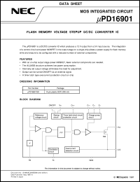 UPD16901GS datasheet: Flash memory boost DC/DC converter UPD16901GS