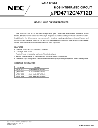 UPD4712DCY datasheet: Line driver/receiver UPD4712DCY