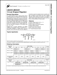 LM2940IMPX-5.0 datasheet: 1A Low Dropout Regulator LM2940IMPX-5.0