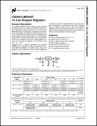 LM2940S-5.0 datasheet: 1A Low Dropout Regulator LM2940S-5.0