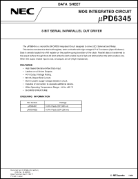 UPD6345GS-T2 datasheet: Display driver UPD6345GS-T2