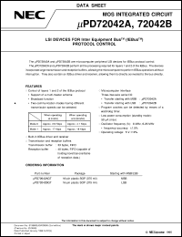 UPD72042AGT datasheet: IEBus(Inter Equipment Bus) Protocol control IC UPD72042AGT