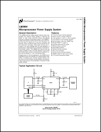LM2984T datasheet: Microprocessor Power Supply System LM2984T