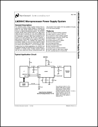 LM2984CT datasheet: Microprocessor Power Supply System LM2984CT