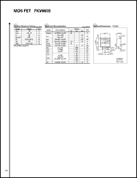 FKV660S datasheet: MOS FET For Automotive FKV660S