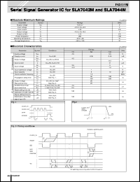 PG001M datasheet: Serial Signal Generator For Motor Driver (SLA704XSeries) PG001M