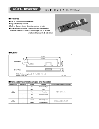 SCF-0277 datasheet: CCFL Inverter SCF-0277