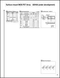 SDK06 datasheet: Surface Mount MOS FET Array For Sink Drive SDK06