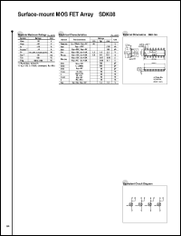 SDK08 datasheet: Surface Mount MOS FET Array For Sink Drive SDK08