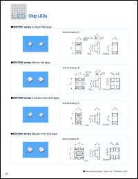 SEC1101C datasheet: Flat Lens Red Chip LED SEC1101C