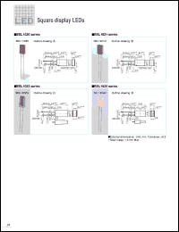 SEL1420G datasheet: 2´5 Square Display Green LED Lamp SEL1420G