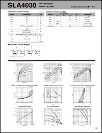 SLA4030 datasheet: Transistor Array For Sink Drive SLA4030