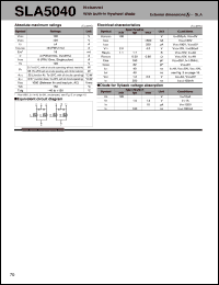 SLA5040 datasheet: MOS FET Array For Sink Drive SLA5040