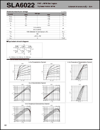 SLA6022 datasheet: Transistor Array For Motor Drive SLA6022