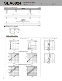 SLA6024 datasheet: Transistor Array For Motor Drive SLA6024