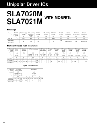 SLA7021M datasheet: 2-Phase Unnipolar Stepper Motor Driver SLA7021M
