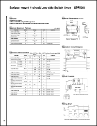 SPF5001 datasheet: Surface mount Low-Side Power Switch Array SPF5001