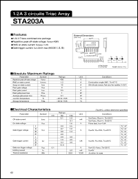 STA203A datasheet: Triac Array STA203A