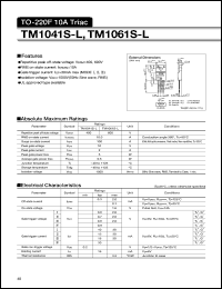 TM1061S-L datasheet: Triac TM1061S-L