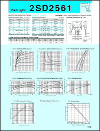 2SD2561 datasheet: Transistor For Power Amplifier 2SD2561