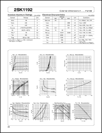 2SK1192 datasheet: MOS FET 2SK1192