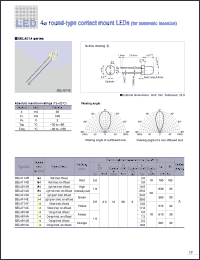 SEL4714Y datasheet: 4f Round Wide View Angle Yellow LED Lamp SEL4714Y