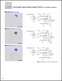 SEL5223S datasheet: 5mm Pitch Lead  Bow Lens Red LED Lamp SEL5223S