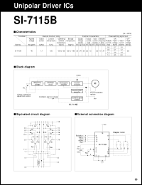 SI-7115B datasheet: 2-Phase Unnipolar Stepper Motor Driver SI-7115B