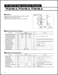 TF321M-A datasheet: High Sensitivity Thyristor TF321M-A
