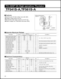 TF561S-A datasheet: High Sensitivity Thyristor TF561S-A