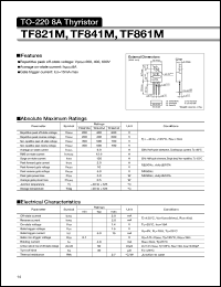 TF821M datasheet: Thyristor TF821M