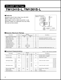 TM1261S-L datasheet: Triac TM1261S-L