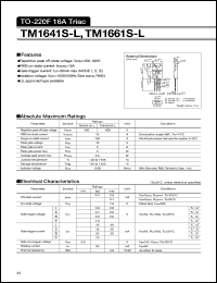 TM1661S-L datasheet: Triac TM1661S-L