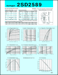 2SD2589 datasheet: Transistor For Power Amplifier 2SD2589