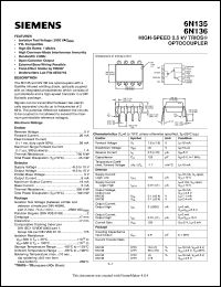6N135 datasheet: Optocoupler 6N135