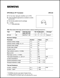 BFQ82 datasheet: NPN silicon RF transistor BFQ82