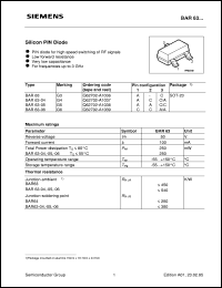 BAR63-04 datasheet: Silicon PIN diode BAR63-04