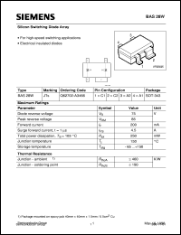 BAS28W datasheet: Silicon switching diode array BAS28W