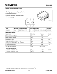 BAV99S datasheet: Silicon switching diode array BAV99S