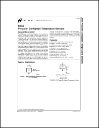 LM35MWC datasheet: Precision Centigrade Temperature Sensor LM35MWC