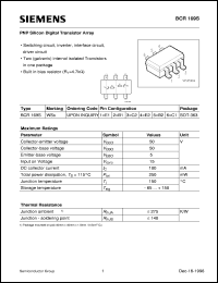 BCR169S datasheet: PNP silicon digital transistor array BCR169S