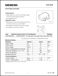 BCR400W datasheet: Active bias controller BCR400W