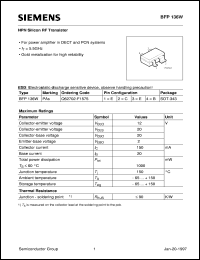 BFP136W datasheet: NPN silicon RF transistor BFP136W