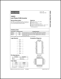 100321QC datasheet:  Low Power 9-Bit Inverter 100321QC